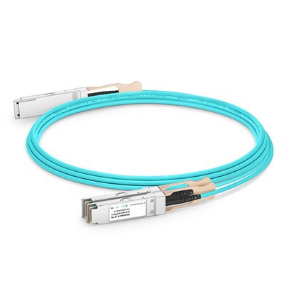 200g qsfp56 până la 2x 100g qsfp28 cablu optic activ (AOC), 1m -20 m